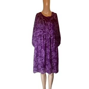 Torrid Purple Long Sleeve Dress